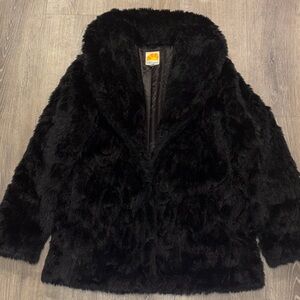 C&C California Plush Black Teddy Jacket